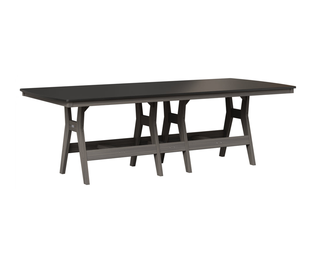 Harbor 44" x 96" Rectangular Table - Hammered Top - Bar Height