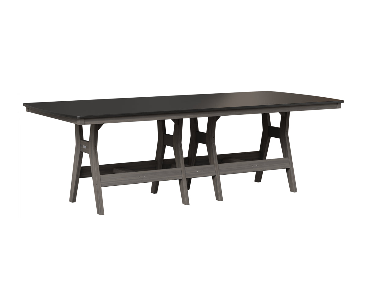 Harbor 44" x 96" Rectangular Table - Hammered Top - Counter Height