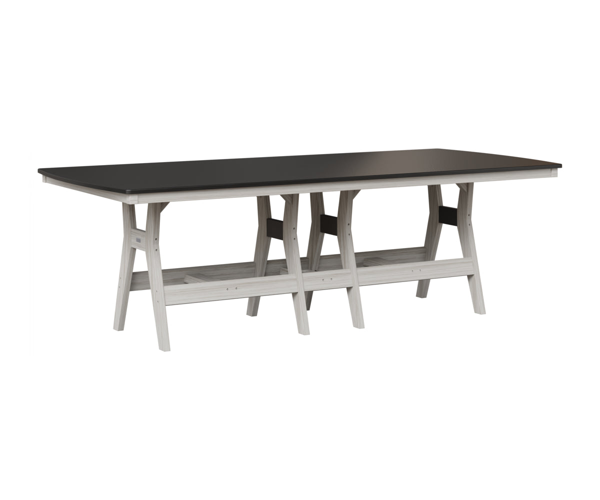 Harbor 44" x 96" Rectangular Table - Hammered Top - Dining Height