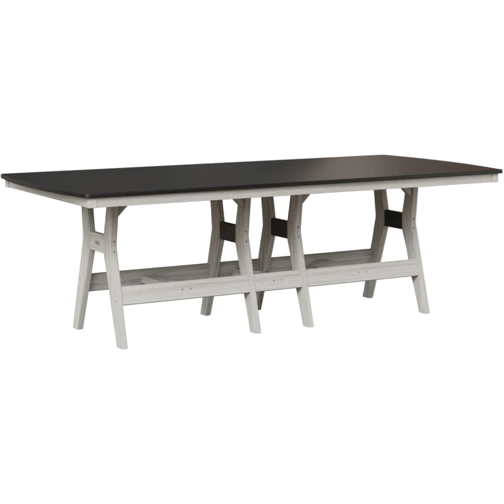 Harbor 44" x 96" Rectangular Table - Hammered Top - Bar Height