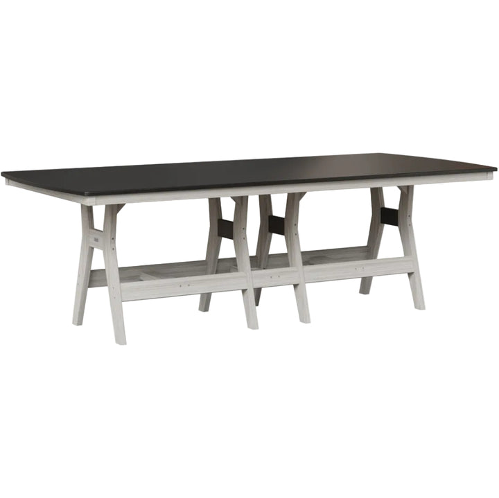 Harbor 44" x 96" Rectangular Table - Hammered Top - Bar Height