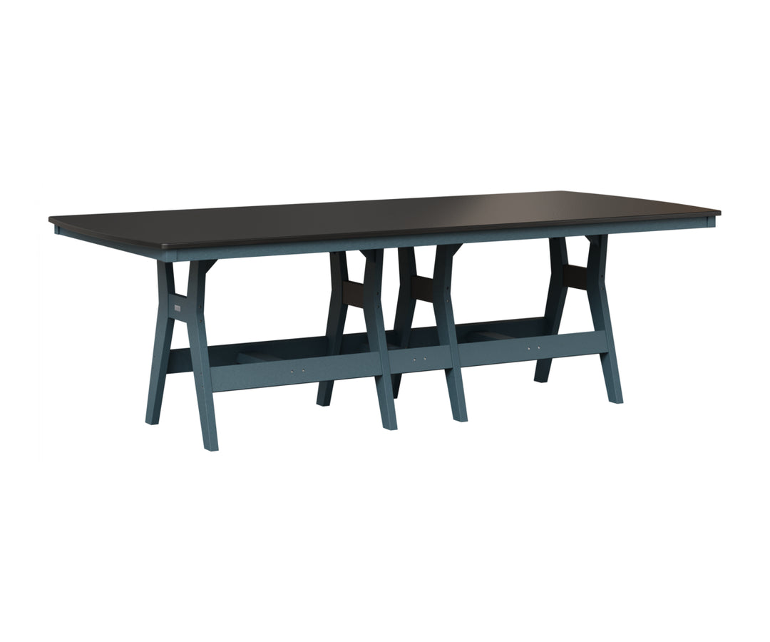 Harbor 44" x 96" Rectangular Table - Hammered Top - Counter Height