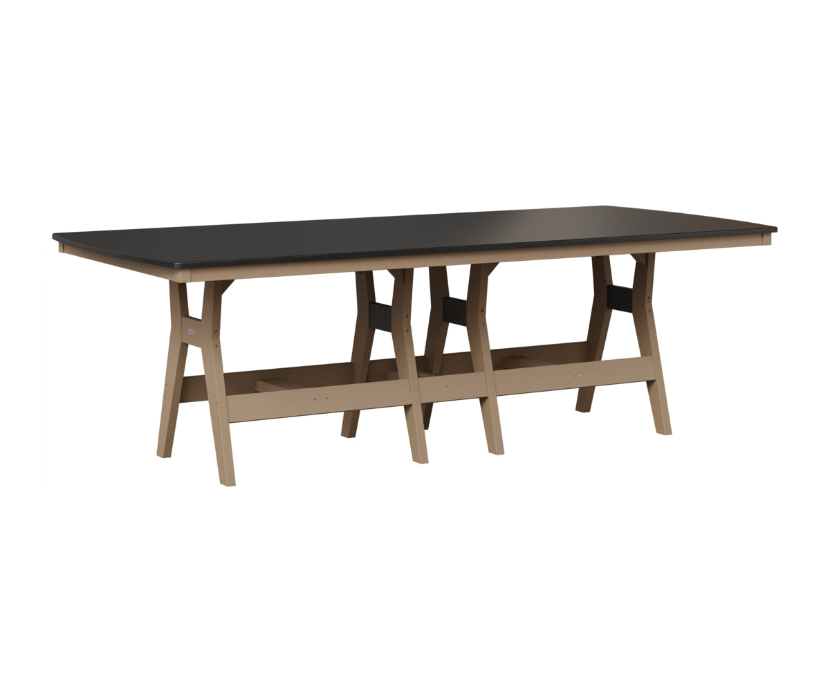 Harbor 44" x 96" Rectangular Table - Hammered Top - Counter Height