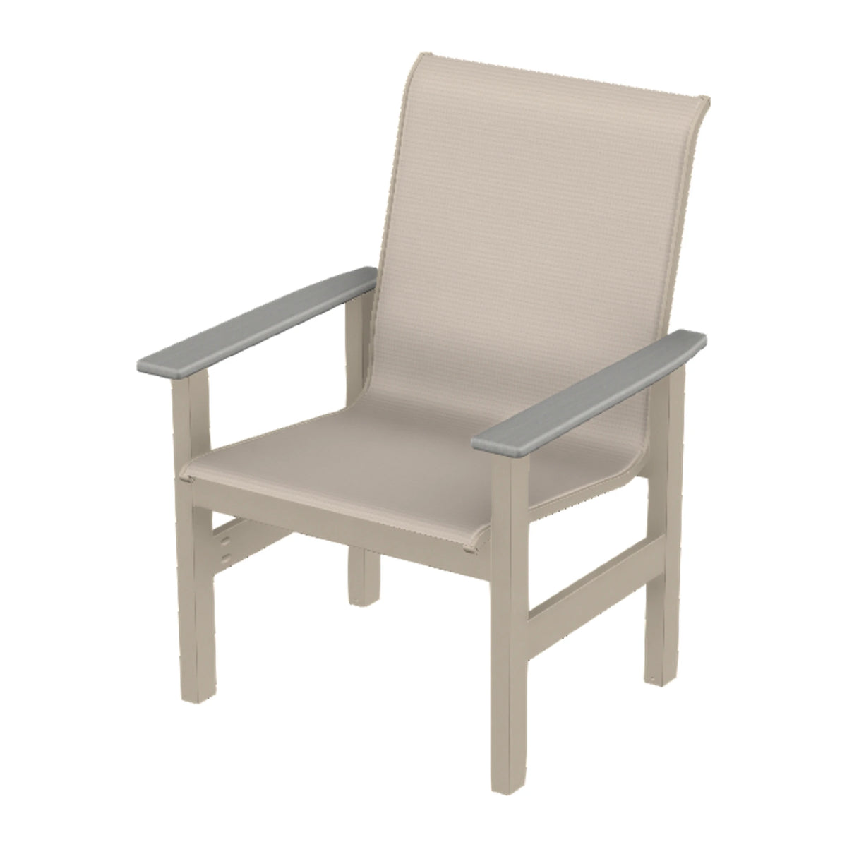 Leeward Sling Armchair — Desert Sand MGP / Cape Grey Accents