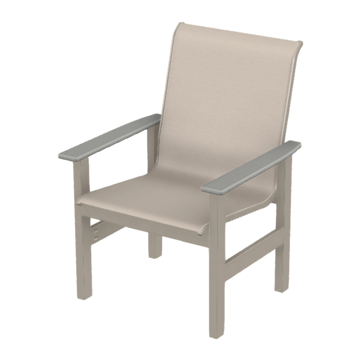 Leeward Sling Armchair — Warm Grey MGP / Cape Grey Accents