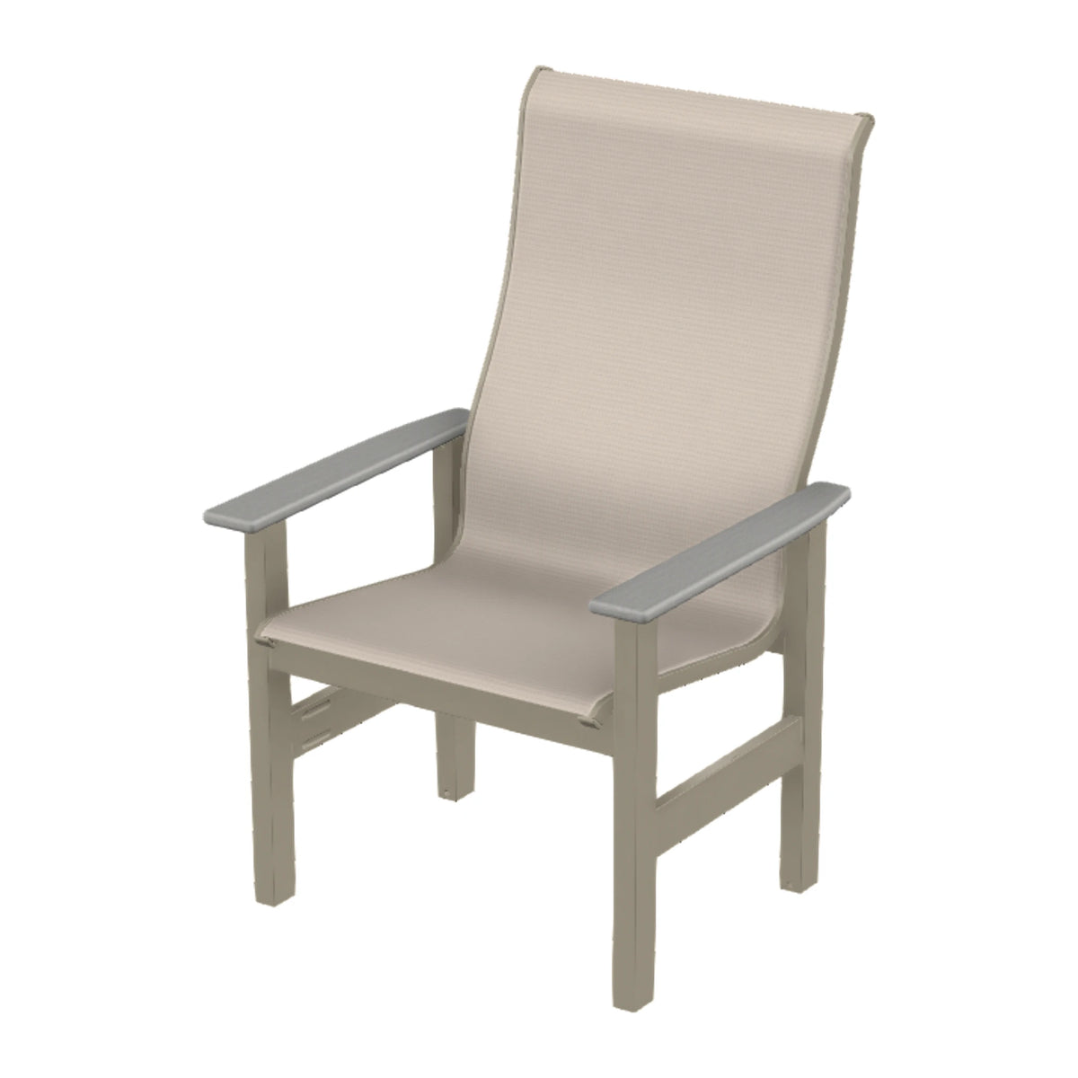 Leeward Sling Supreme Height Armchair — Storm MGP / Cape Grey Accents