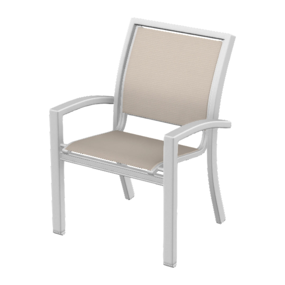 Kendall Sling Dining Chair — White Txt PC