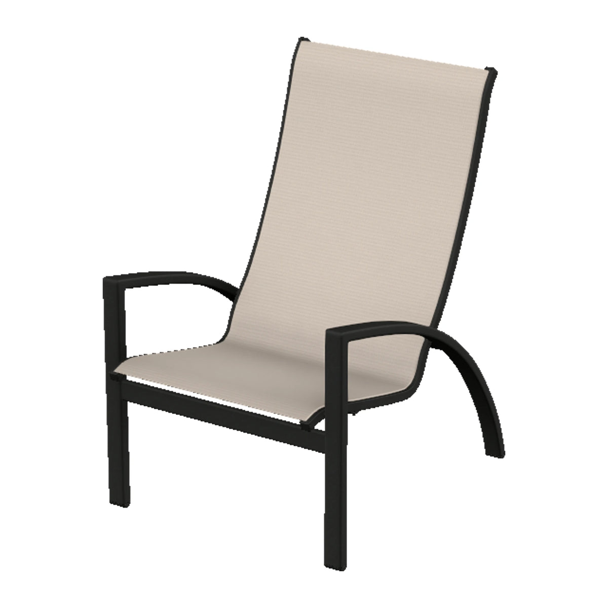 Kendall Sling Chat Chair — Black PC