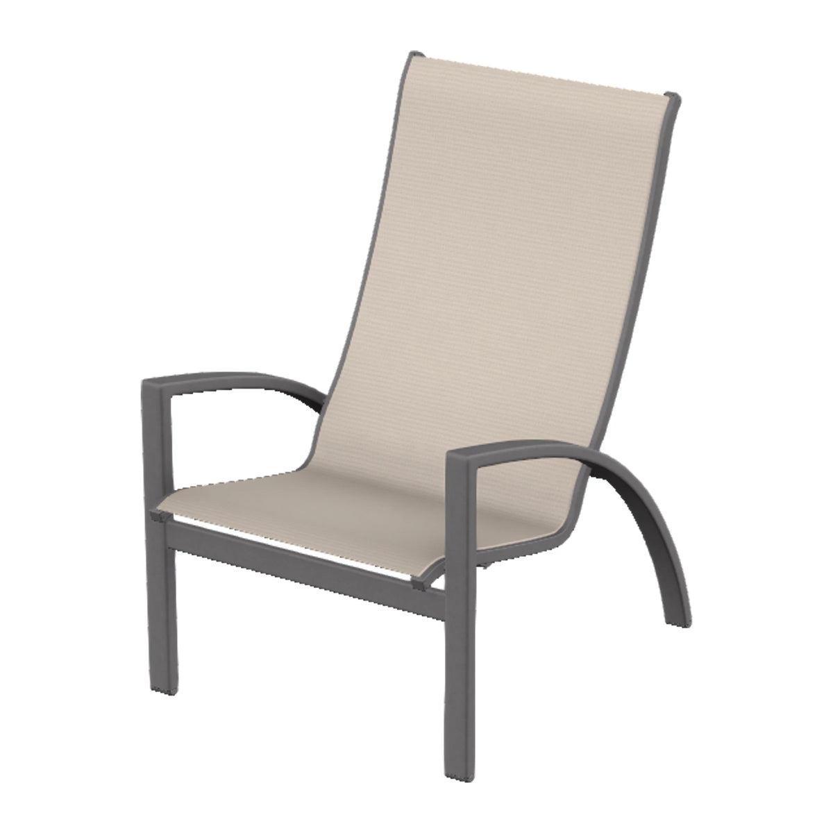 Kendall Sling Chat Chair — Graphite Txt PC