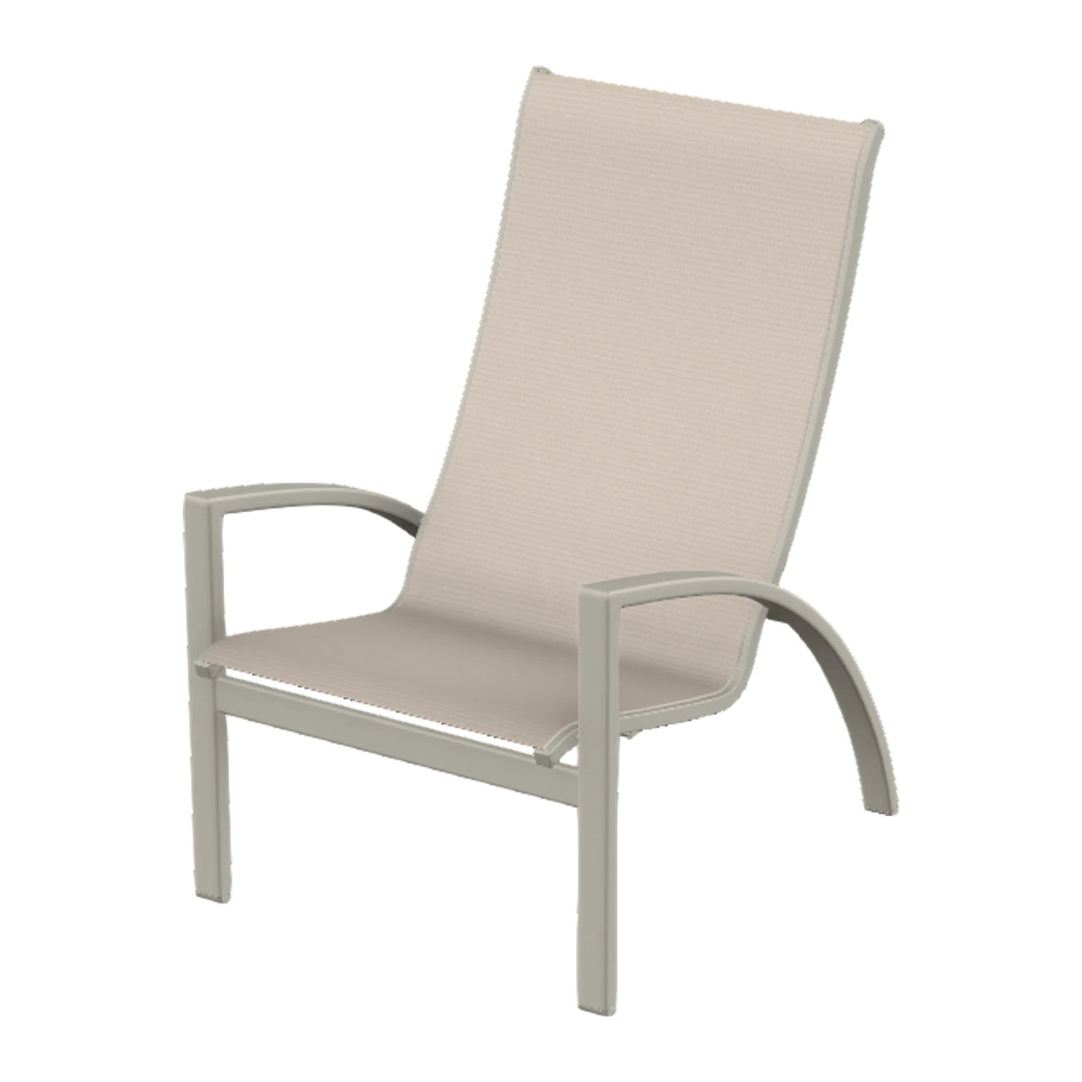 Kendall Sling Chat Chair — Warm Grey PC