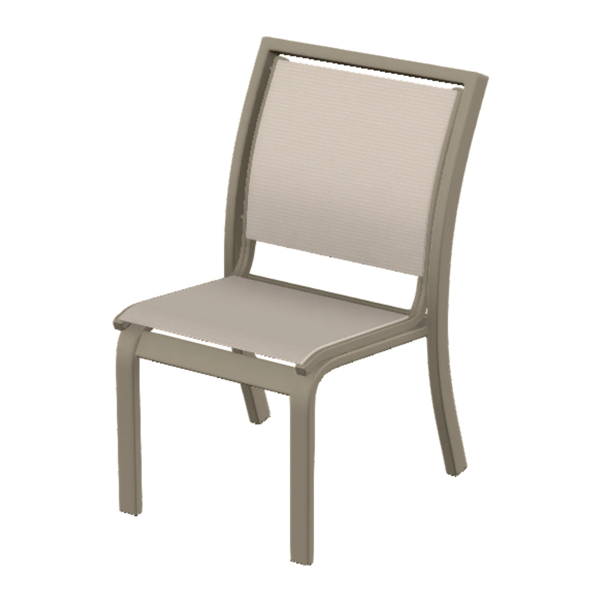 Bazza Sling Armless Dining Chair — Storm PC