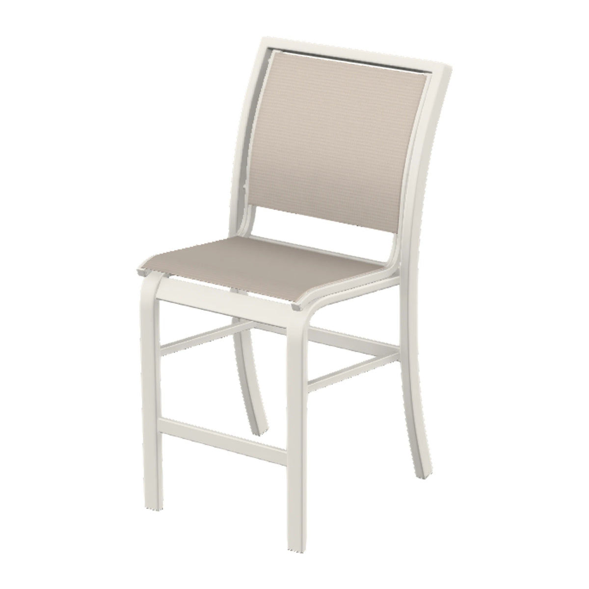 Kendall Sling Armless Balcony Chair — Snow PC