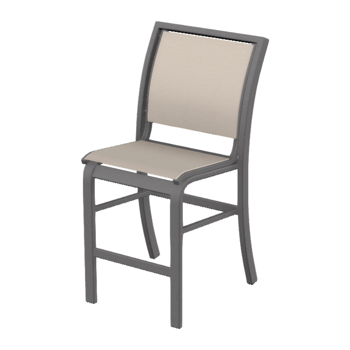 Kendall Sling Armless Balcony Chair — Graphite Txt PC