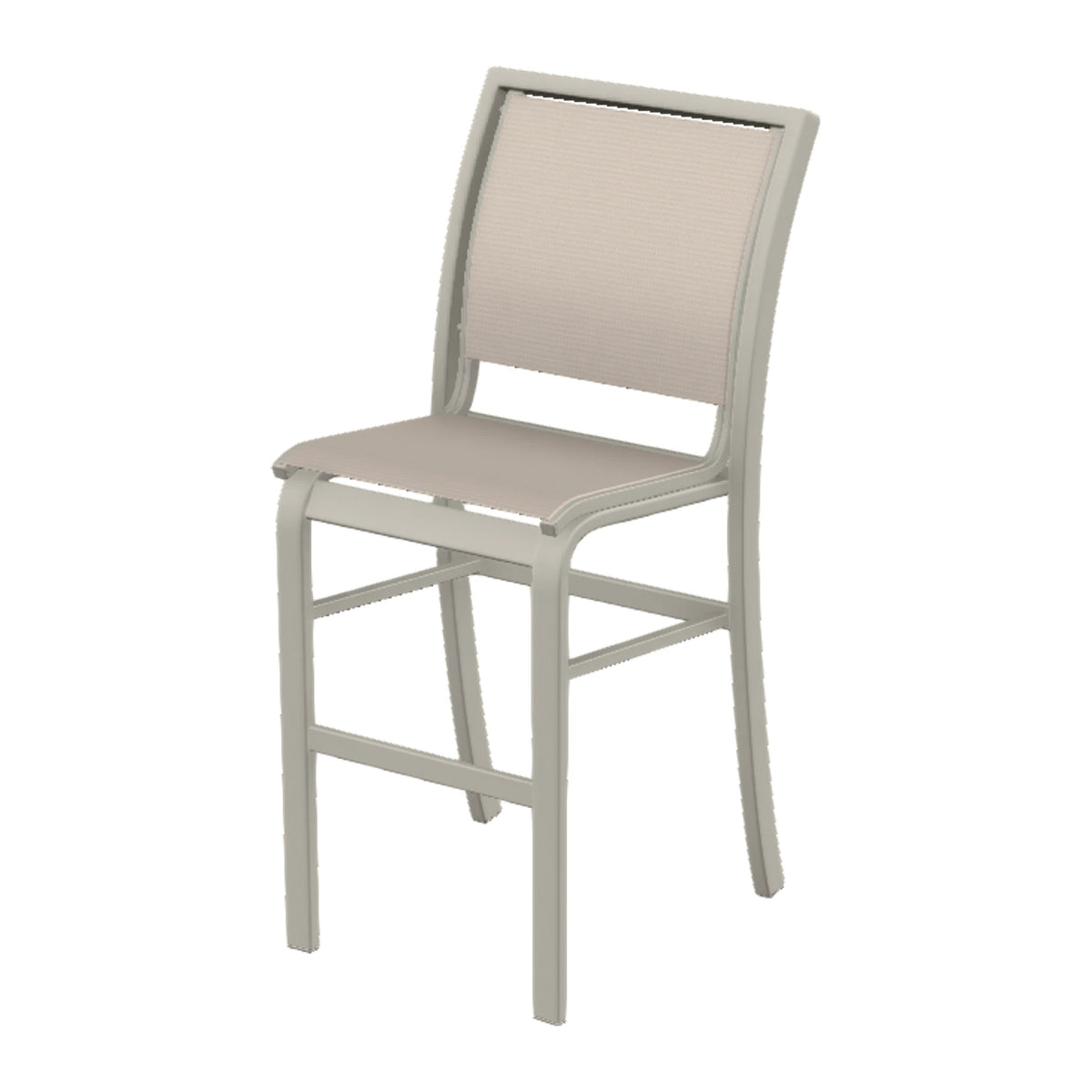 Kendall Sling Armless Bar Chair — Warm Grey PC