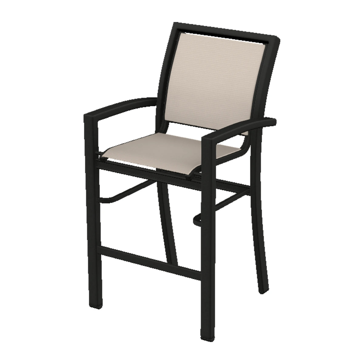 Kendall Sling Bar Chair — Black PC