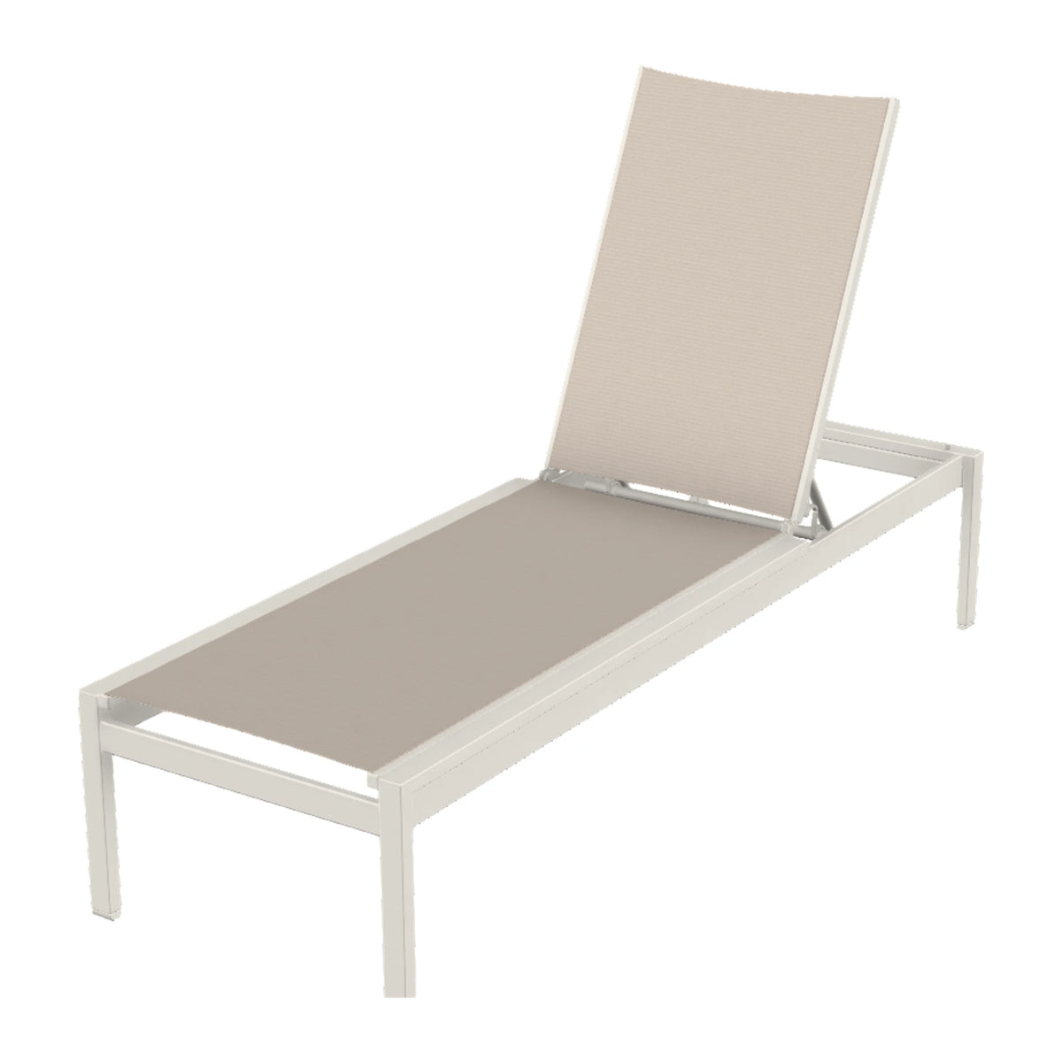 Kendall Sling Armless Chaise (Long Frame) — Snow PC