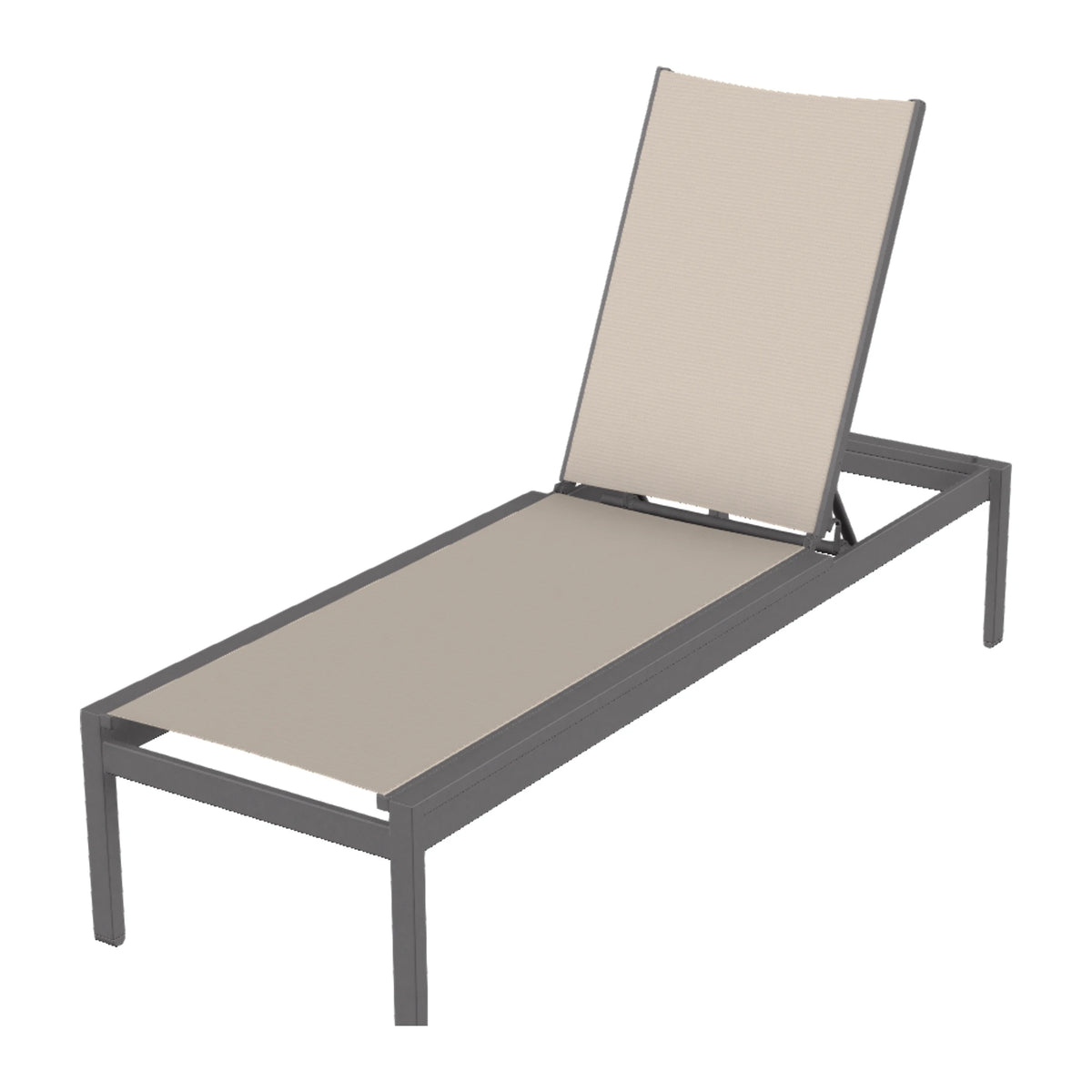 Kendall Sling Armless Chaise (Long Frame) — Graphite Txt PC