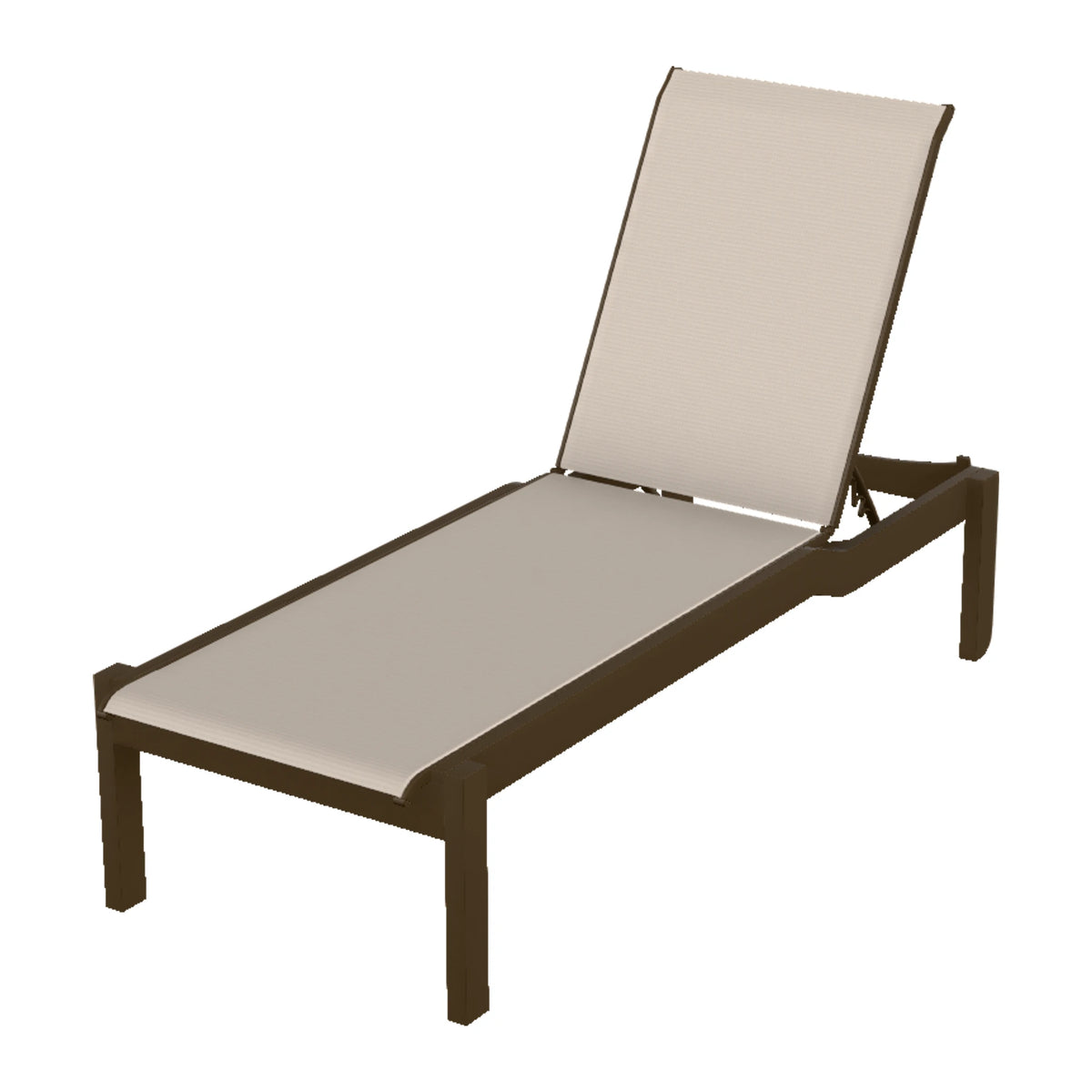 Leeward Sling Armless Chaise w/ Wheels (Long Frame) — Kona MGP