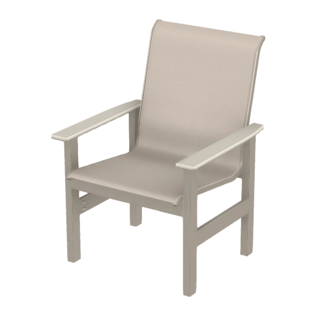 Leeward Sling Armchair — Warm Grey MGP / Laguna Accents