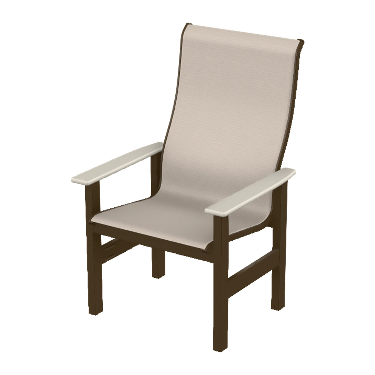 Leeward Sling Supreme Height Armchair — Kona MGP / Laguna Accents