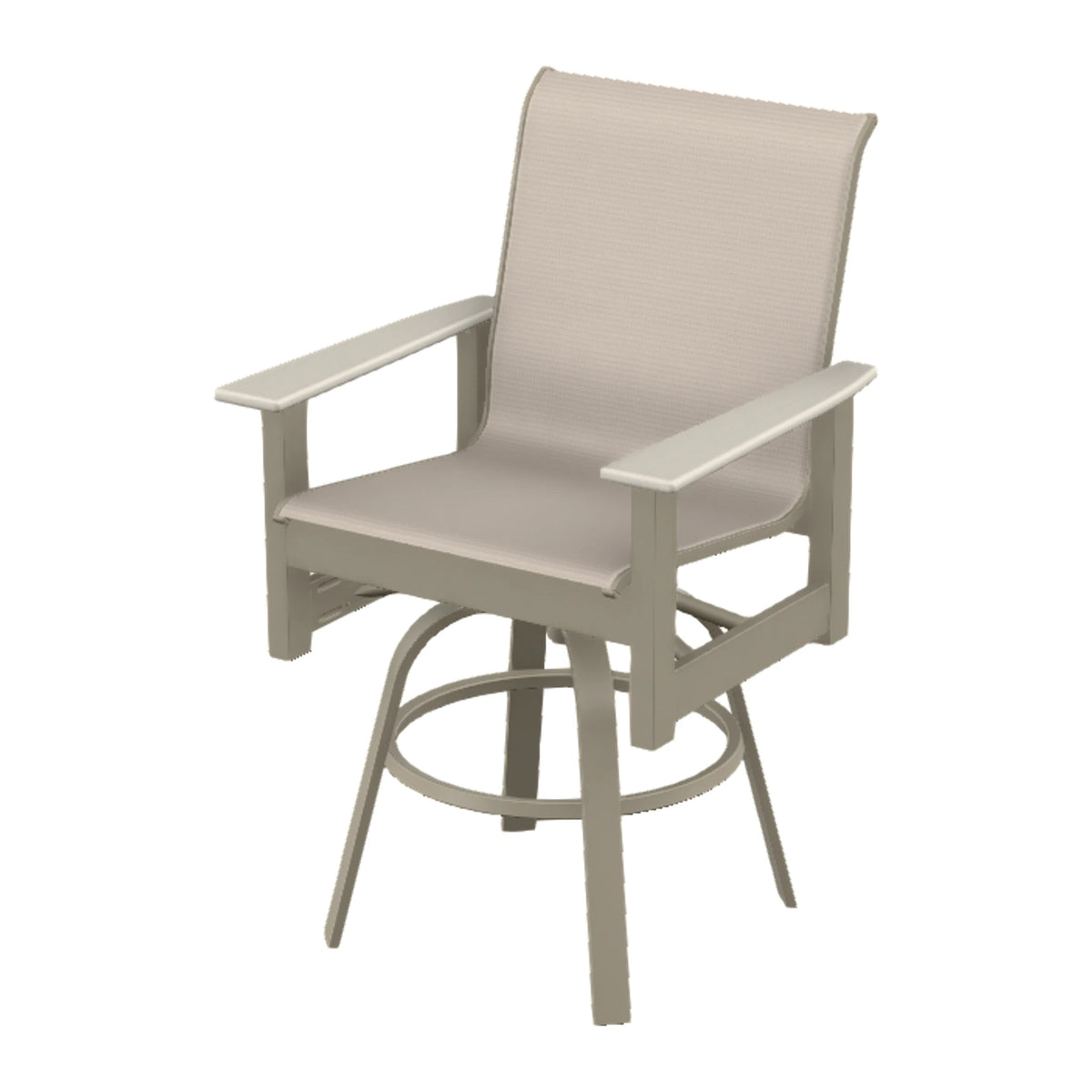Leeward Sling Balcony Swivel Chair — Storm MGP / Laguna Accents