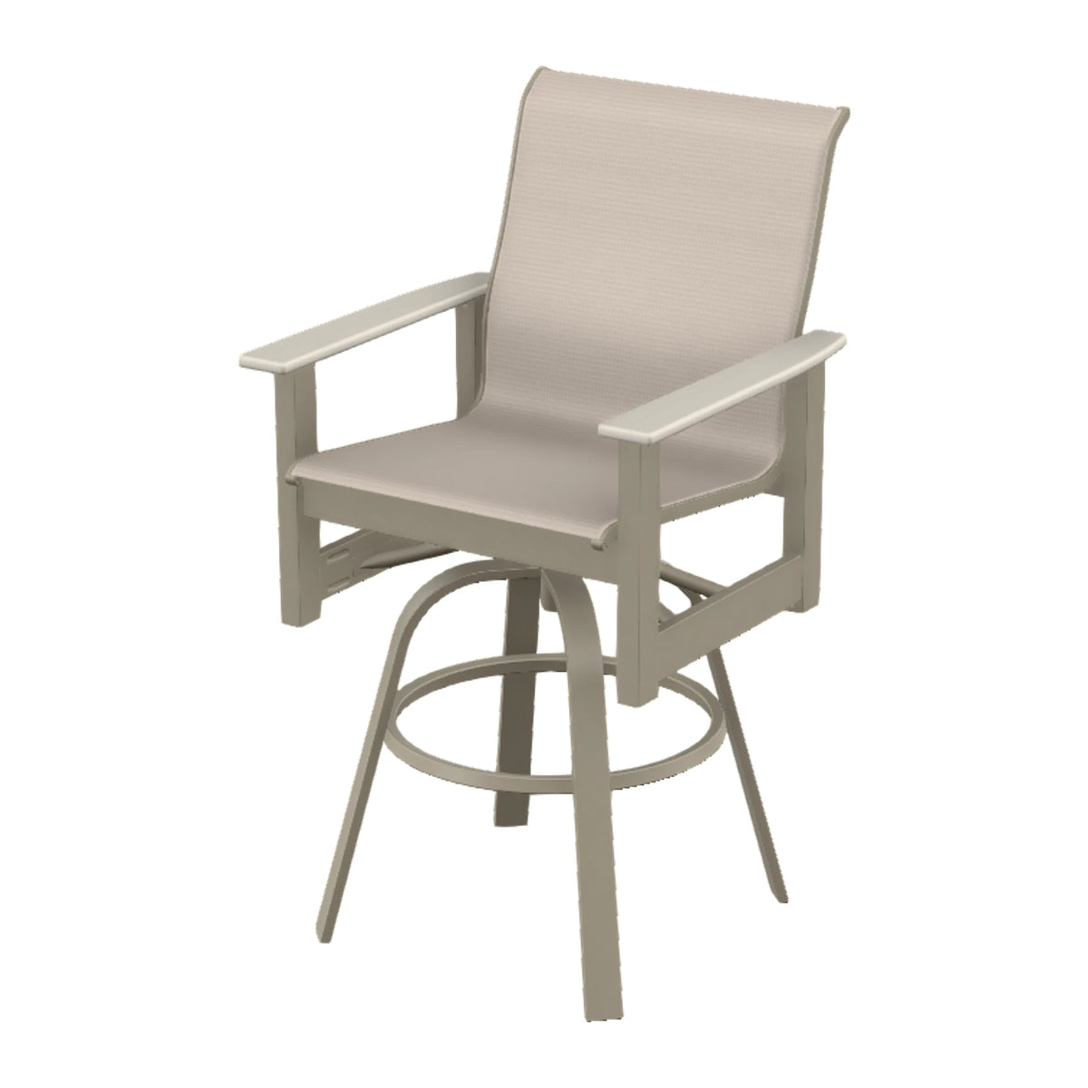 Leeward Sling Bar Swivel Chair — Storm MGP / Laguna Accents