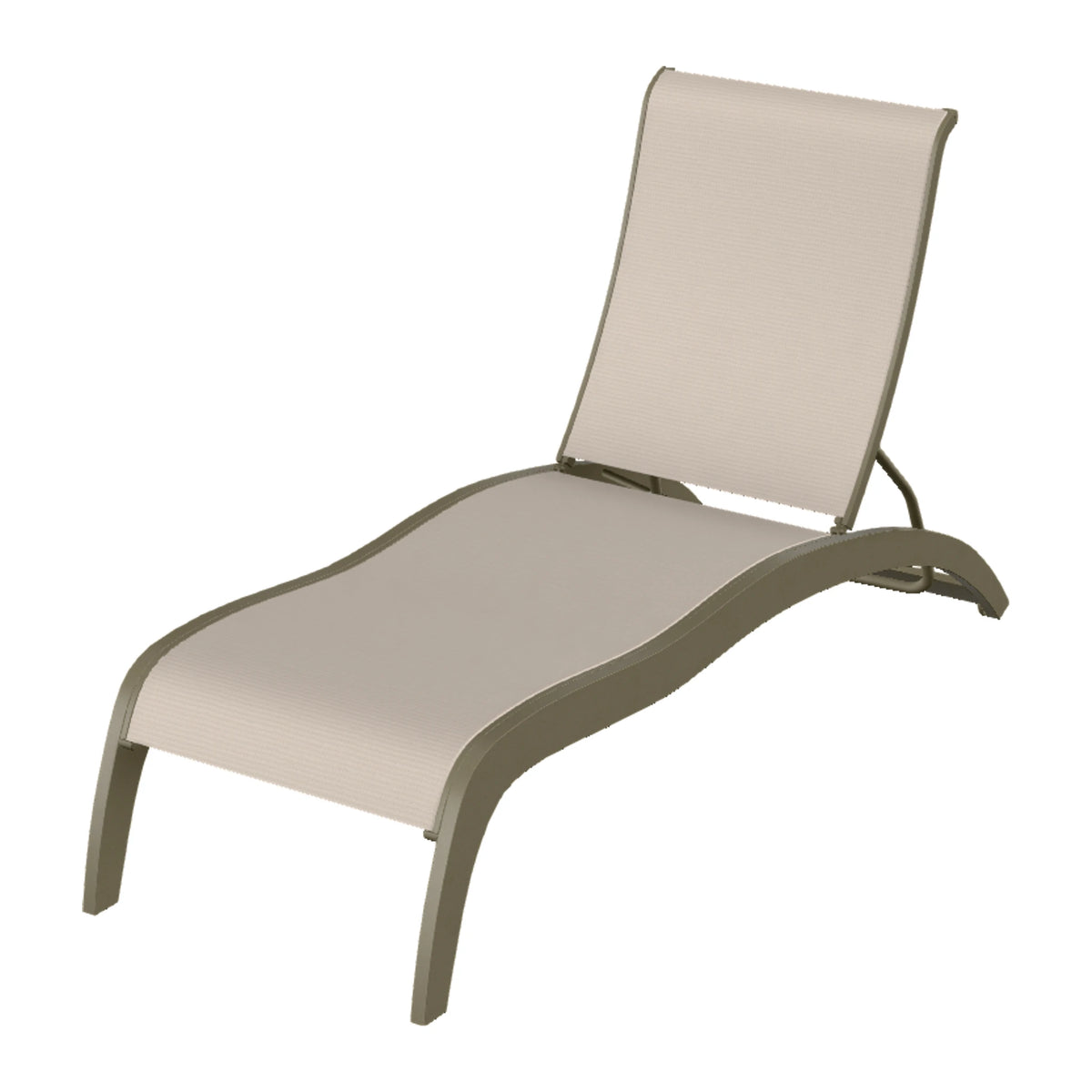 Telescope Casual Dune Sling Armless Chaise w/ Wheels — Beachwood MGP