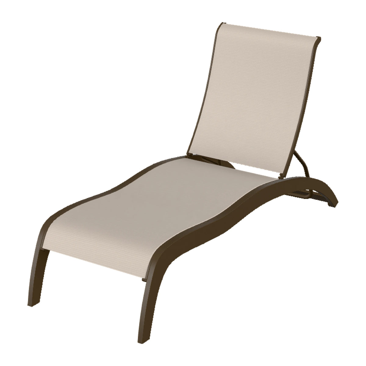 Telescope Casual Dune Sling Armless Chaise w/ Wheels — Kona MGP