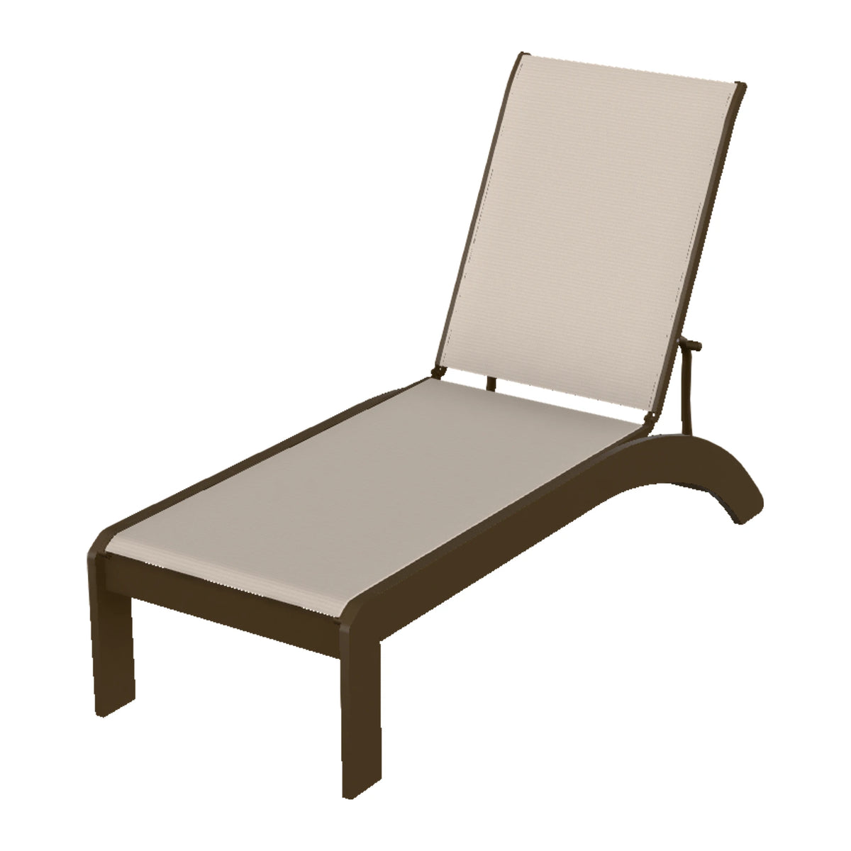 Dune Sling Armless Chaise w/ Wheels — Kona MGP