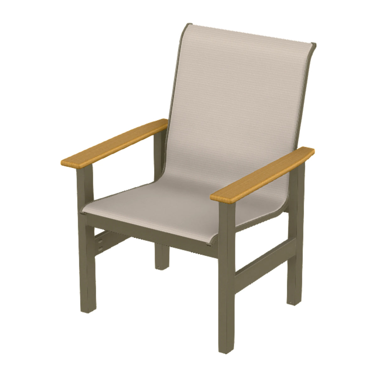Leeward Sling Armchair — Beachwood MGP / Teak Accents