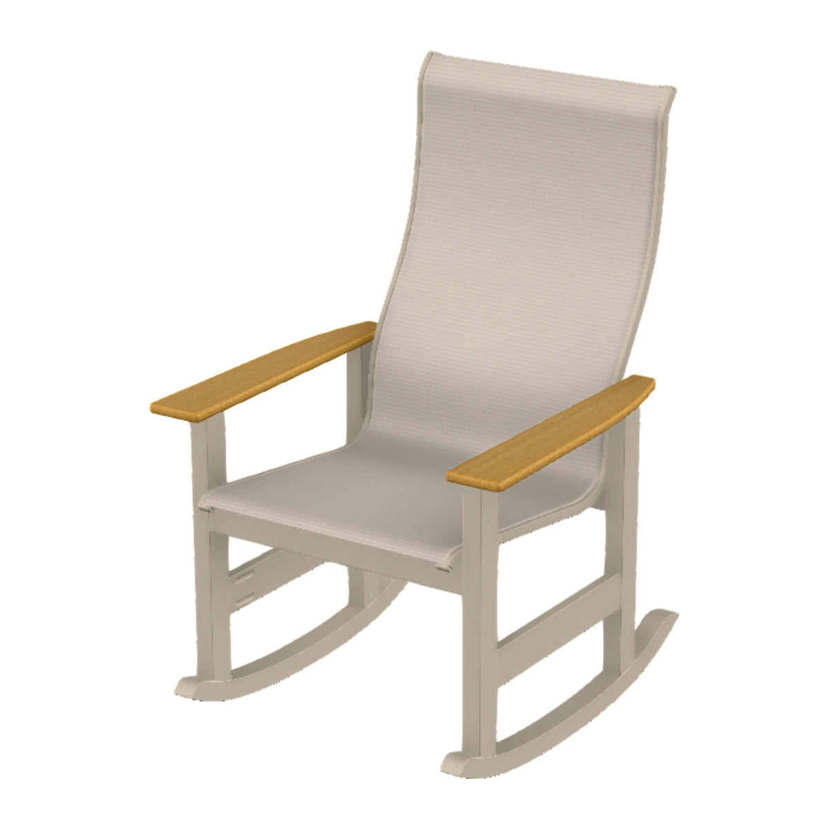 Leeward Sling Supreme Rocker — Desert Sand MGP / Teak Accents