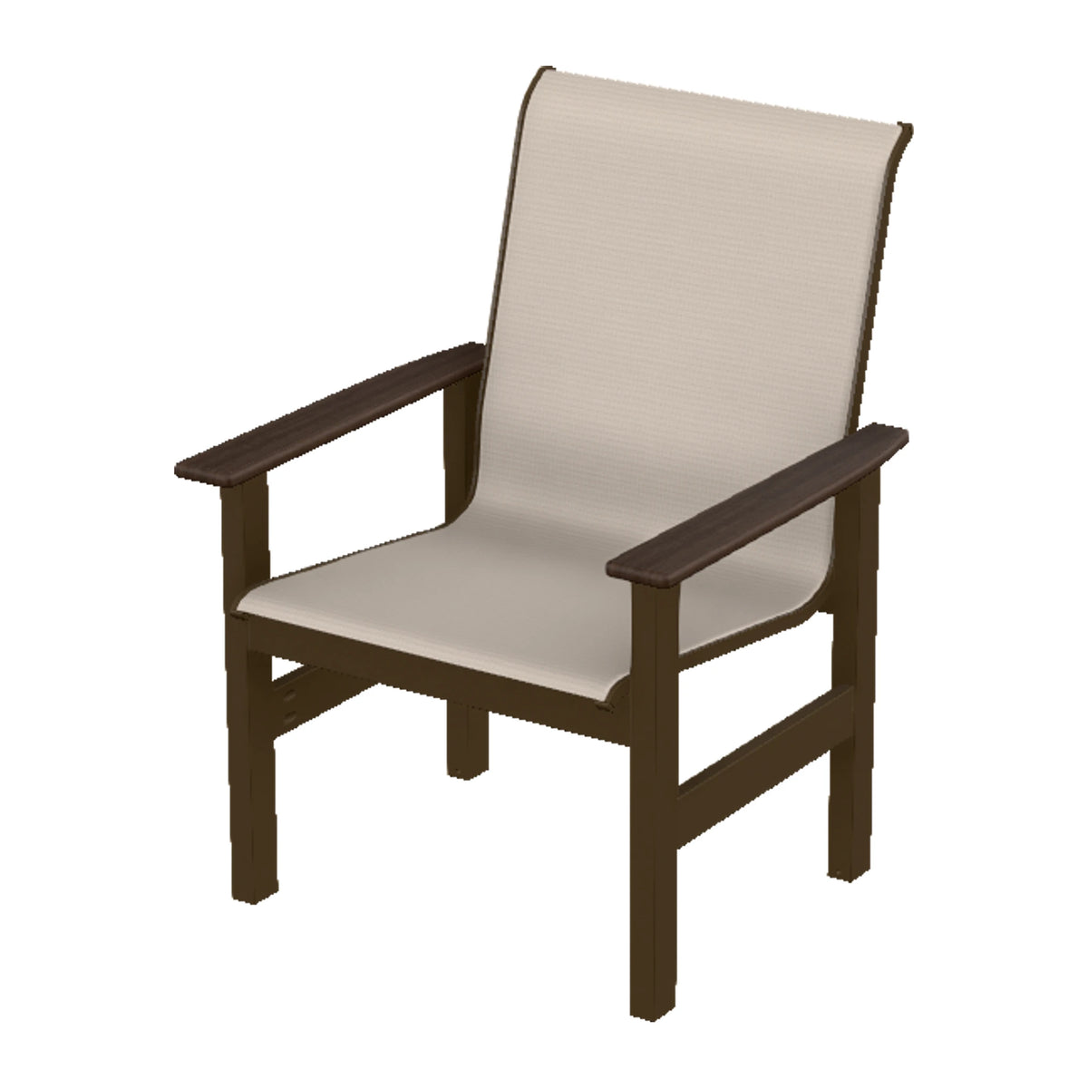 Leeward Sling Armchair — Kona MGP / Chestnut Accents