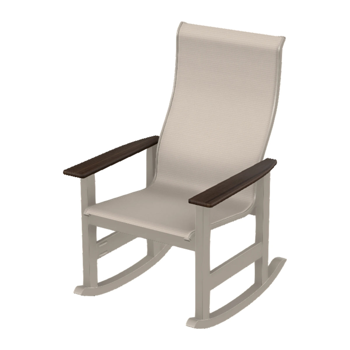 Leeward Sling Supreme Rocker — Warm Grey MGP / Chestnut Accents