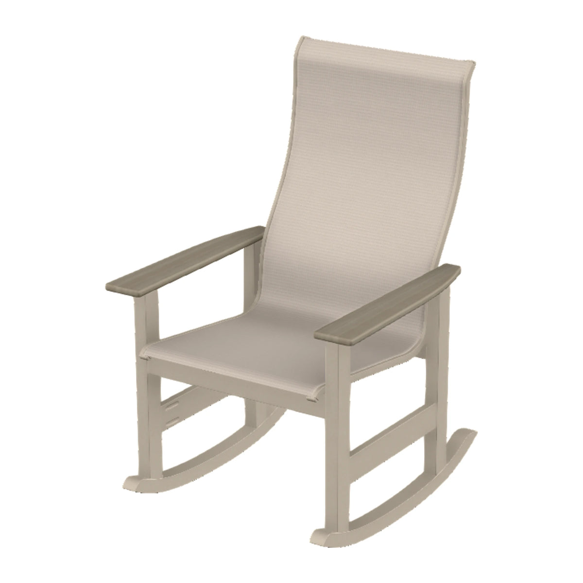 Leeward Sling Supreme Rocker — Desert Sand MGP / Weathered Wood Accent