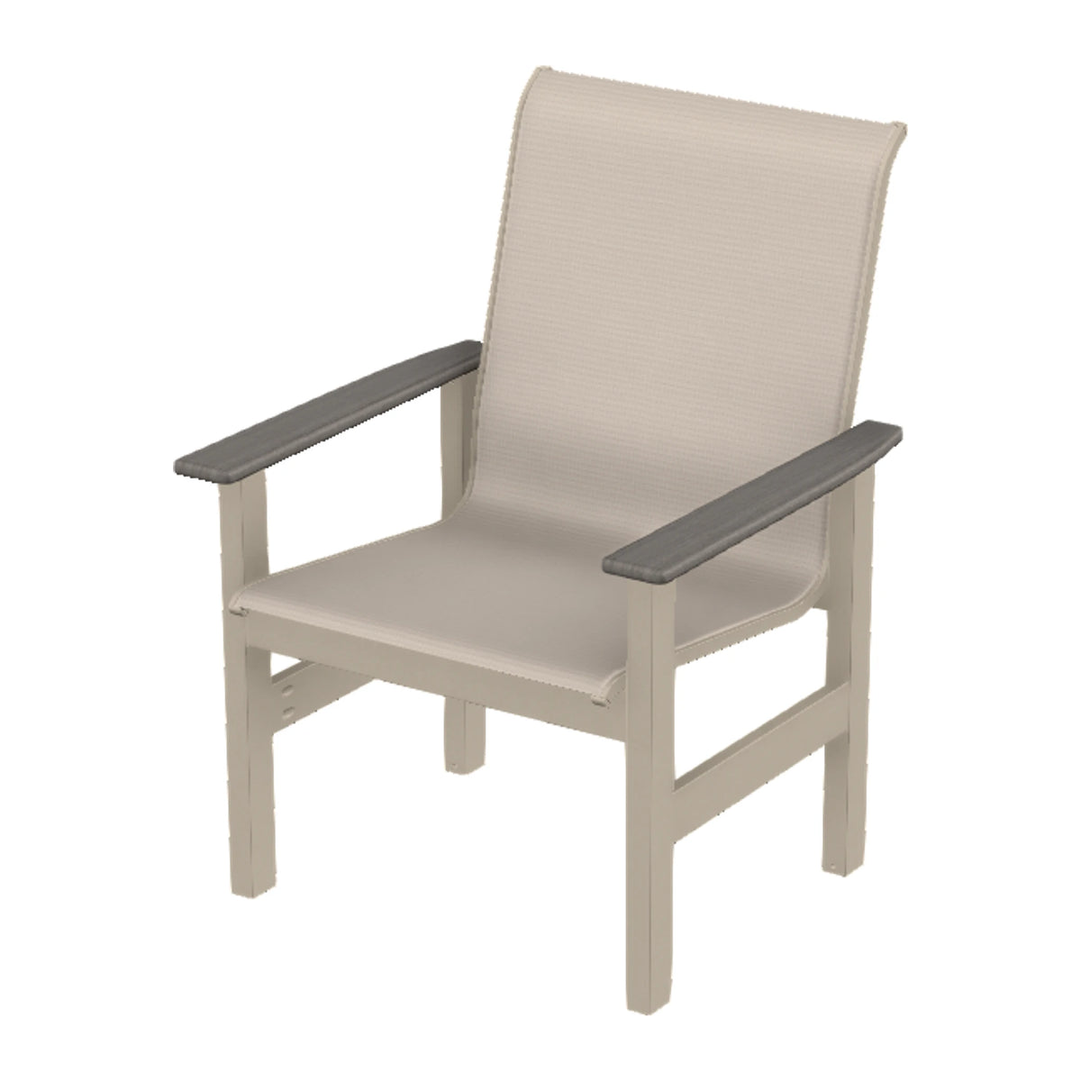 Leeward Sling Armchair — Desert Sand MGP / Boardwalk Accents