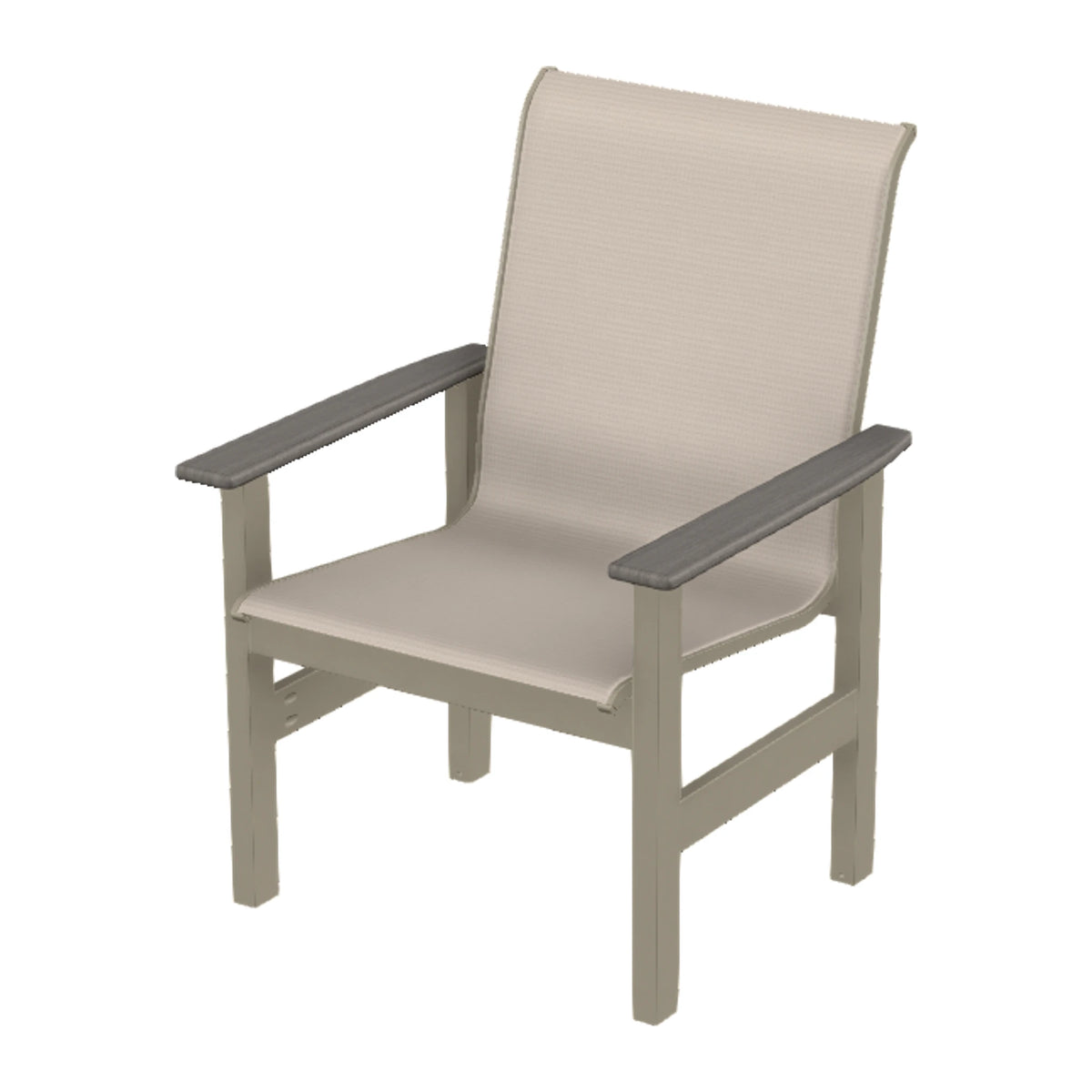 Leeward Sling Armchair — Storm MGP / Boardwalk Accents