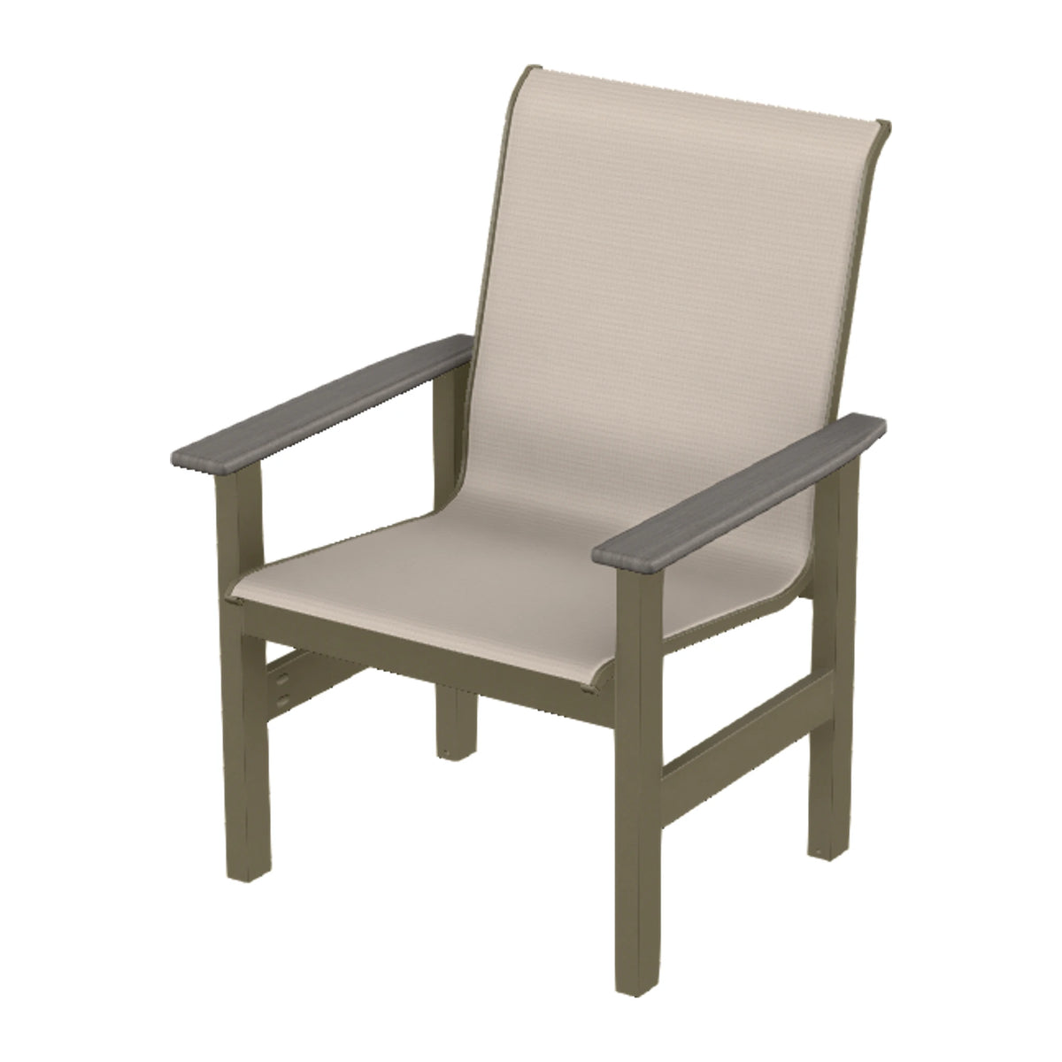Leeward Sling Armchair — Beachwood MGP / Boardwalk Accents