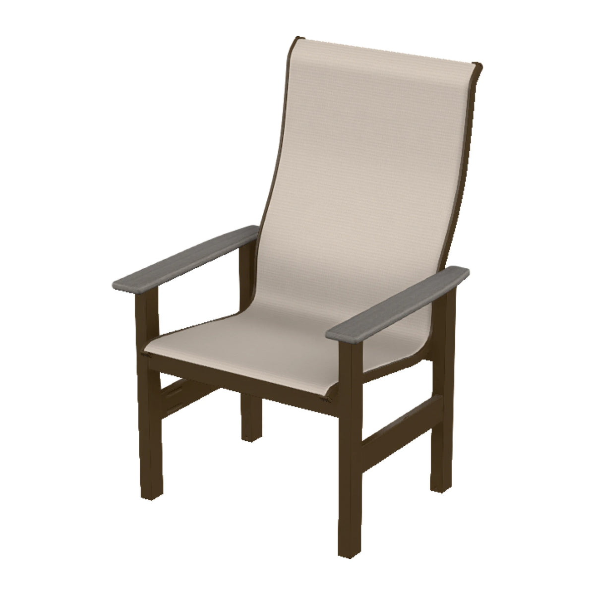 Leeward Sling Supreme Height Armchair — Kona MGP / Boardwalk Accents