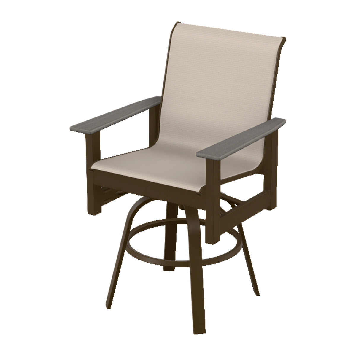 Leeward Sling Balcony Swivel Chair — Kona MGP / Boardwalk Accents