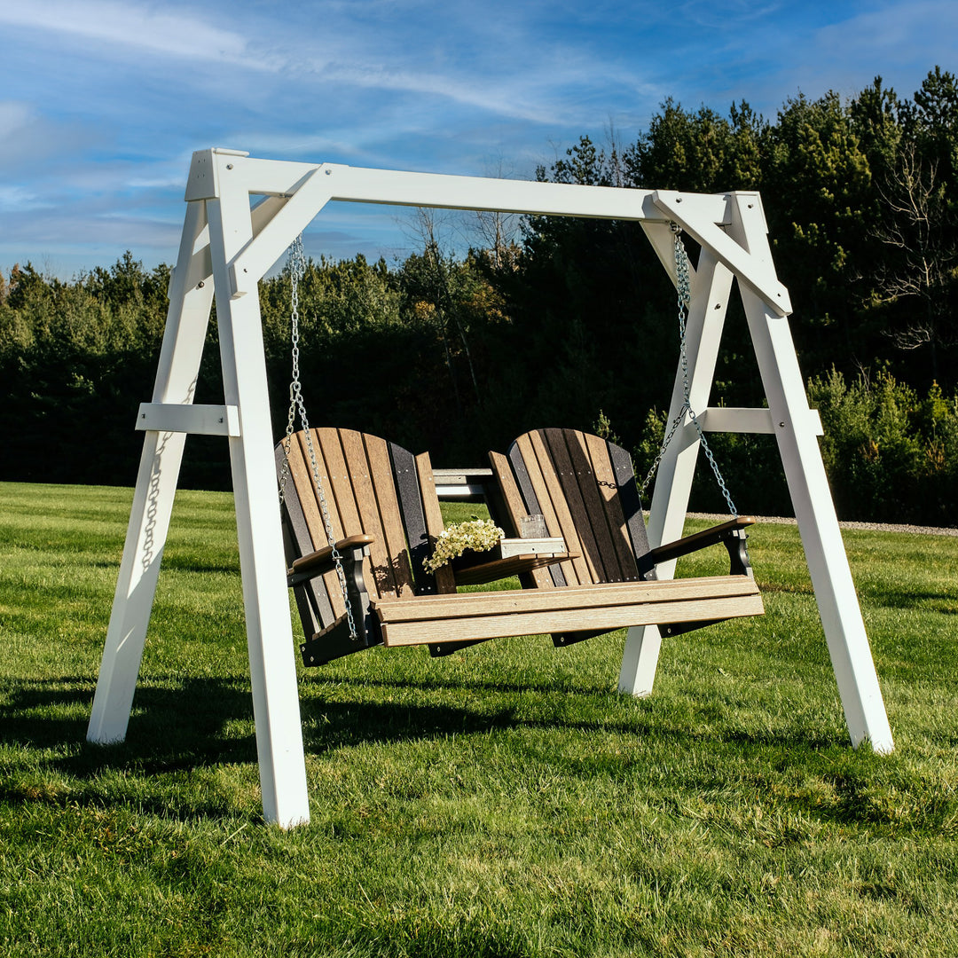 A-Frame Vinyl Swing Stand