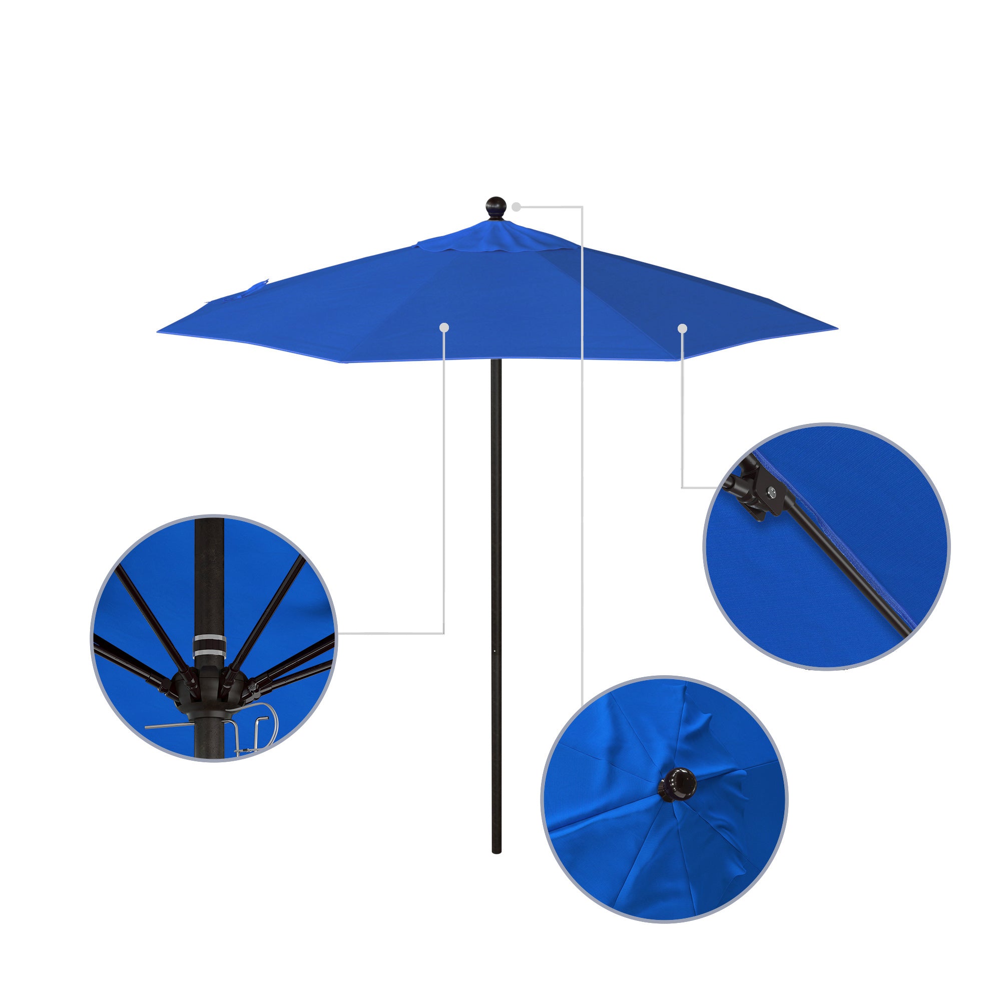 7.5' Venture Series Patio Umbrella - Sunbrella Fabric