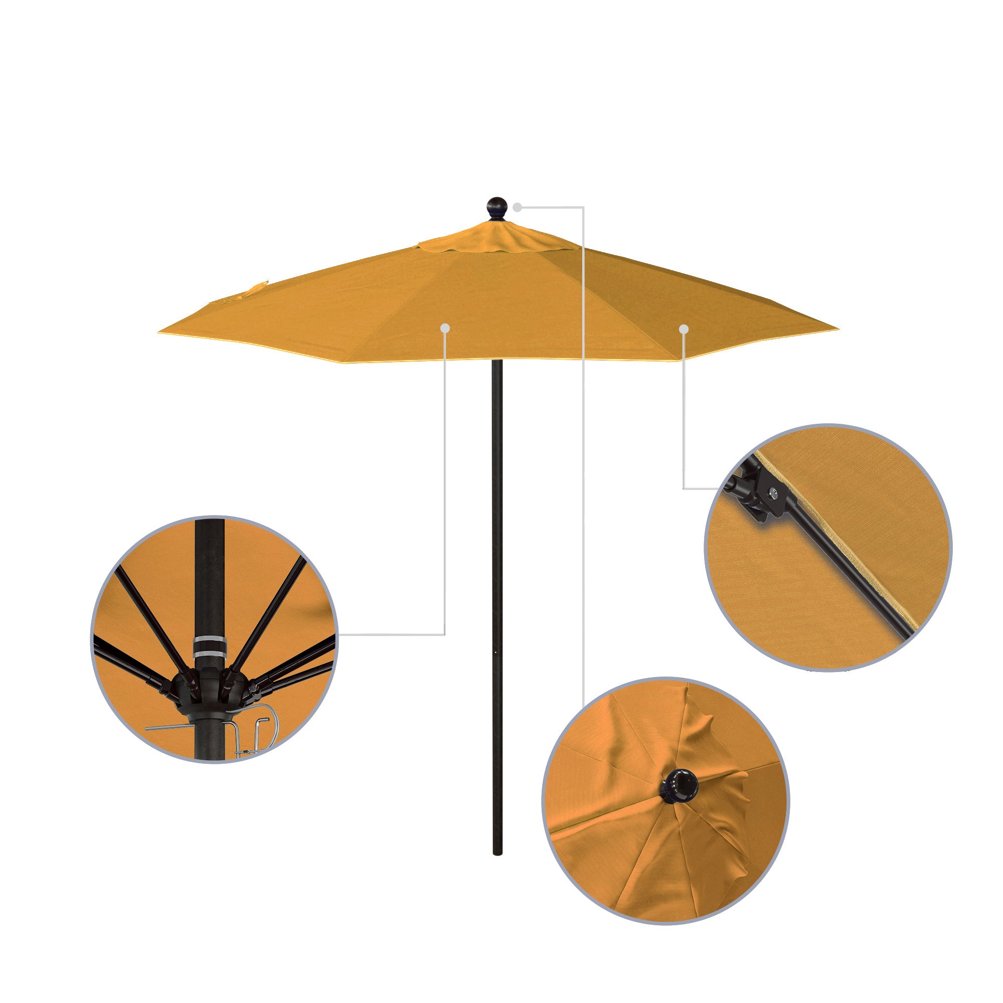 7.5' Venture Series Patio Umbrella - Sunbrella Fabric