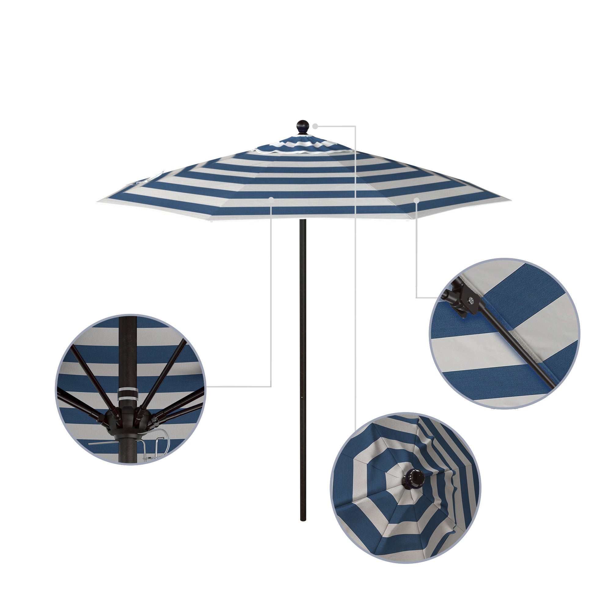 7.5' Venture Series Patio Umbrella - Sunbrella Fabric