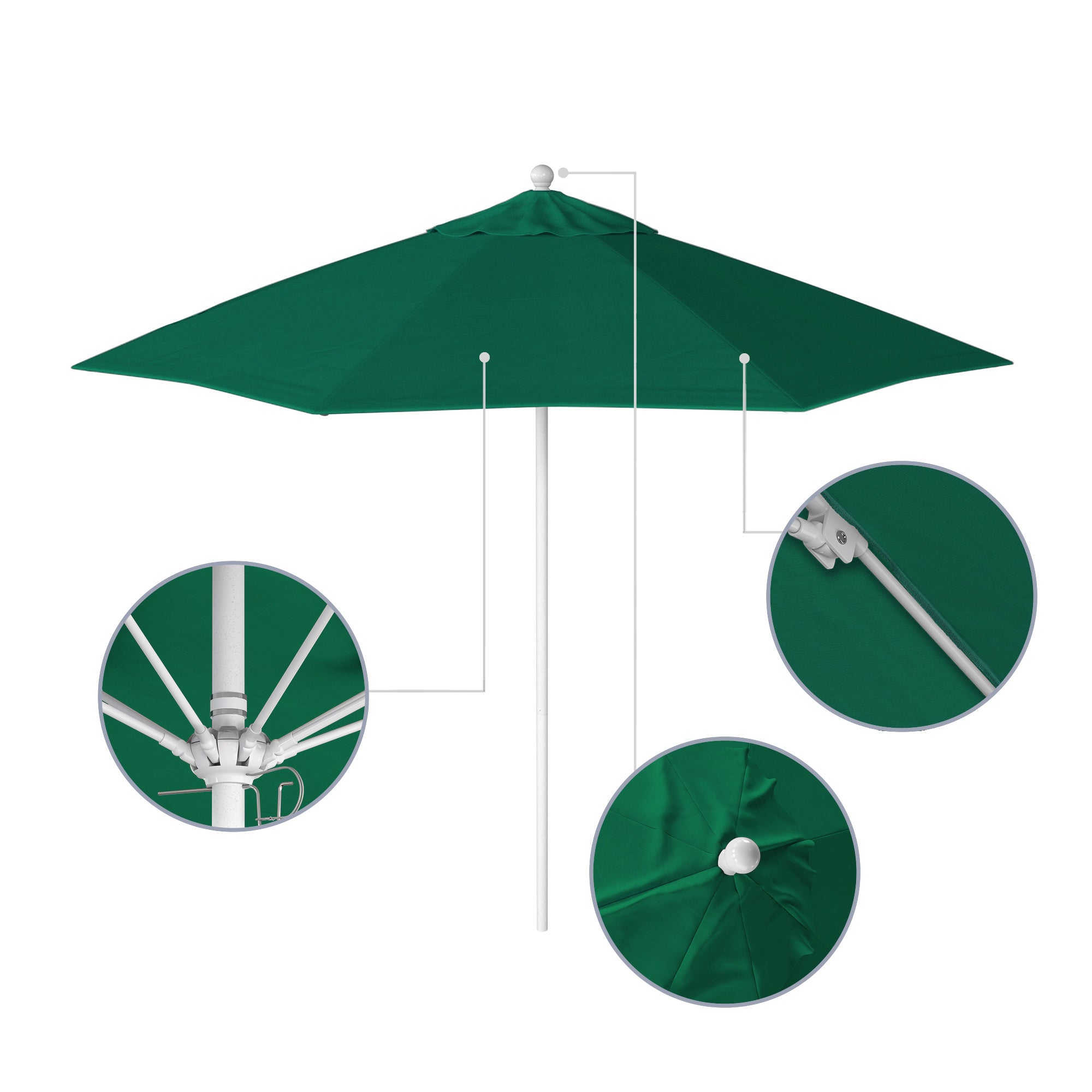 9' Venture Series Patio Umbrella - Sunbrella Fabric