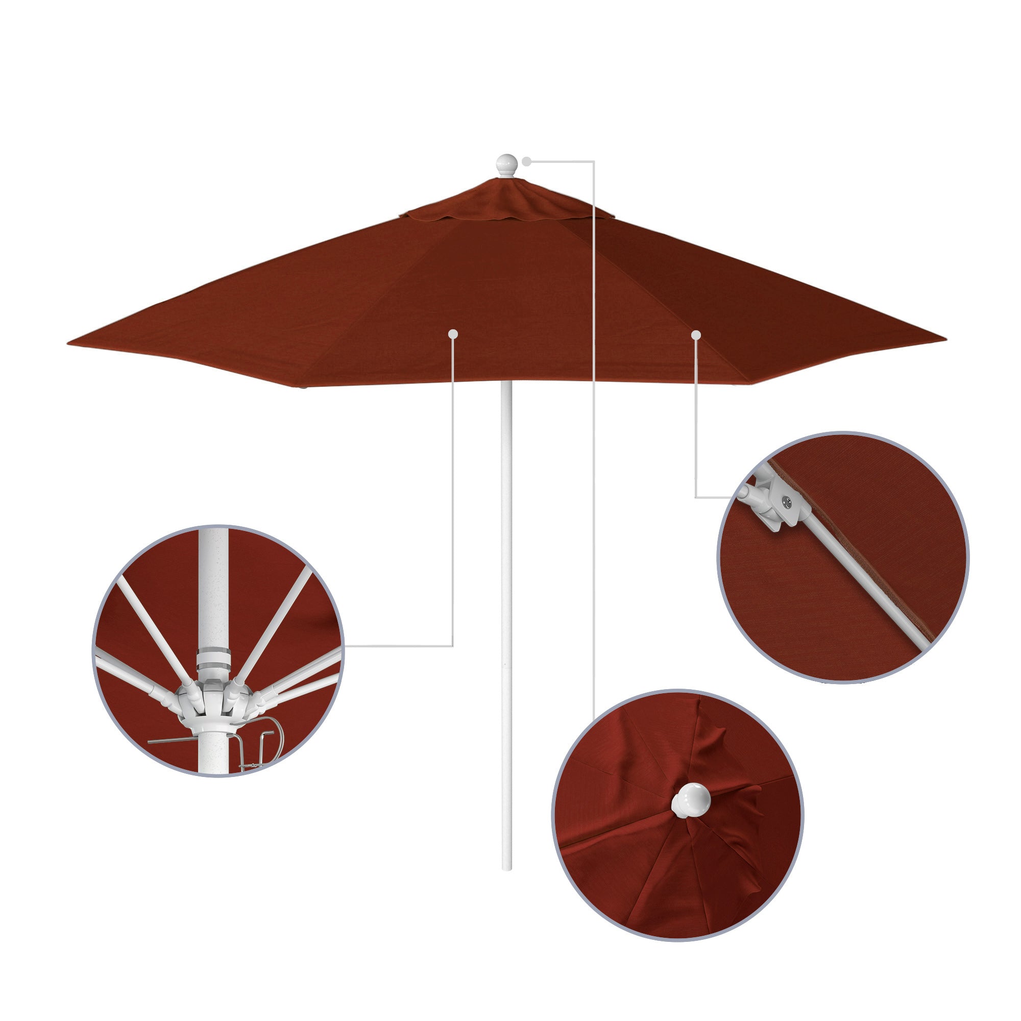 9' Venture Series Patio Umbrella - Sunbrella Fabric