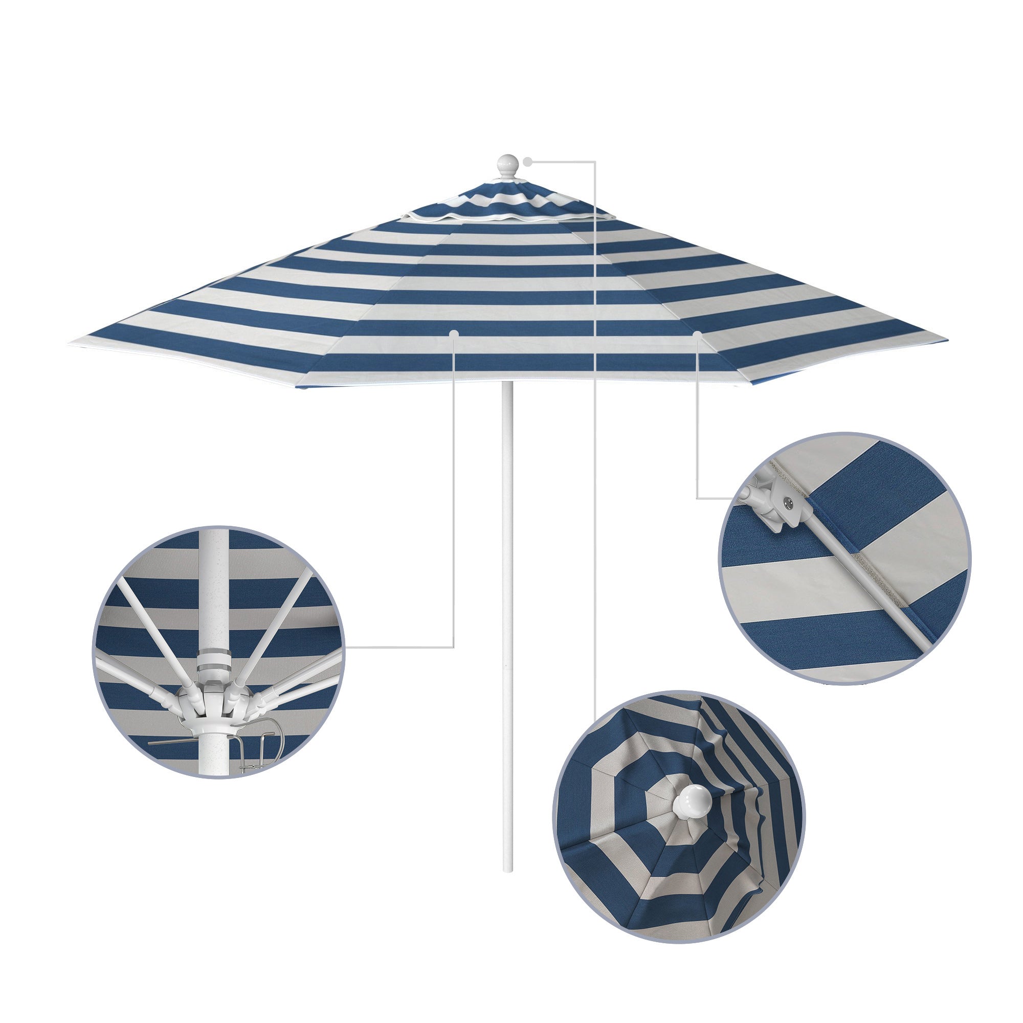 9' Venture Series Patio Umbrella - Sunbrella Fabric