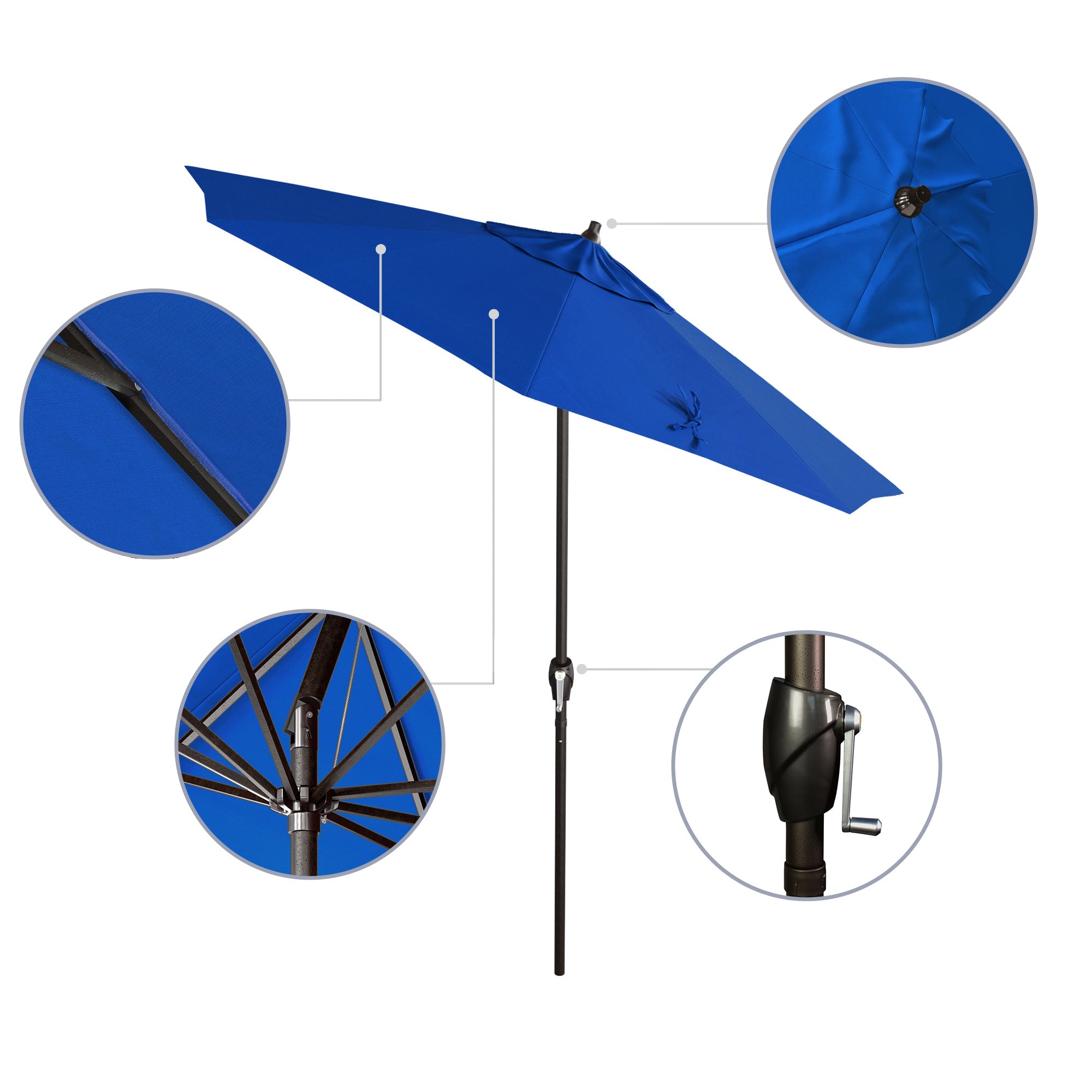 7.5' Casa Series Patio Umbrella - Sunbrella Fabric