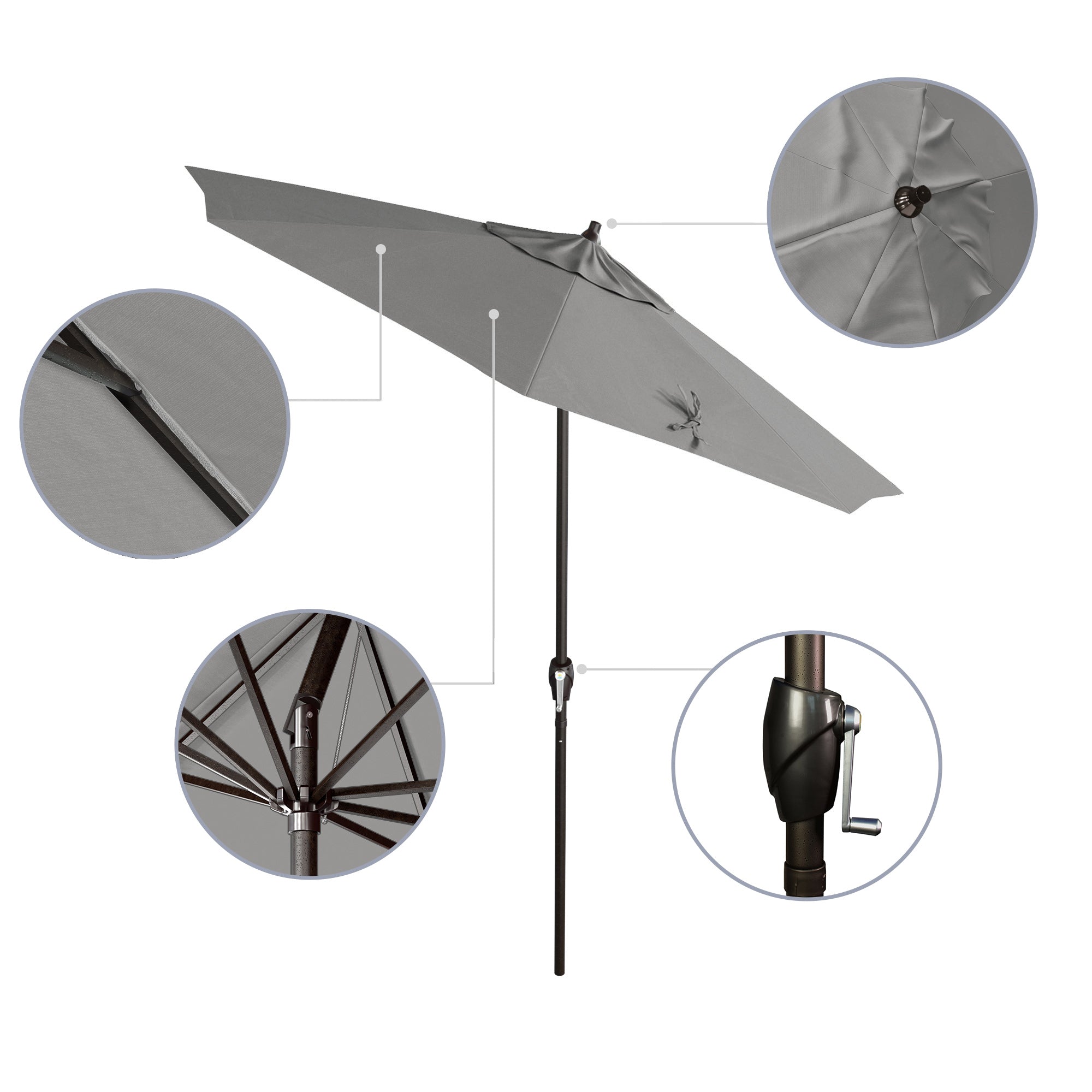 7.5' Casa Series Patio Umbrella - Sunbrella Fabric