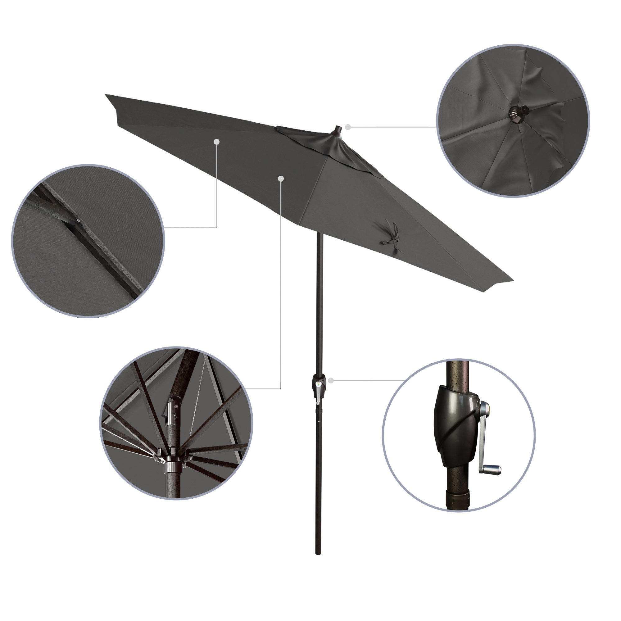 7.5' Casa Series Patio Umbrella - Sunbrella Fabric