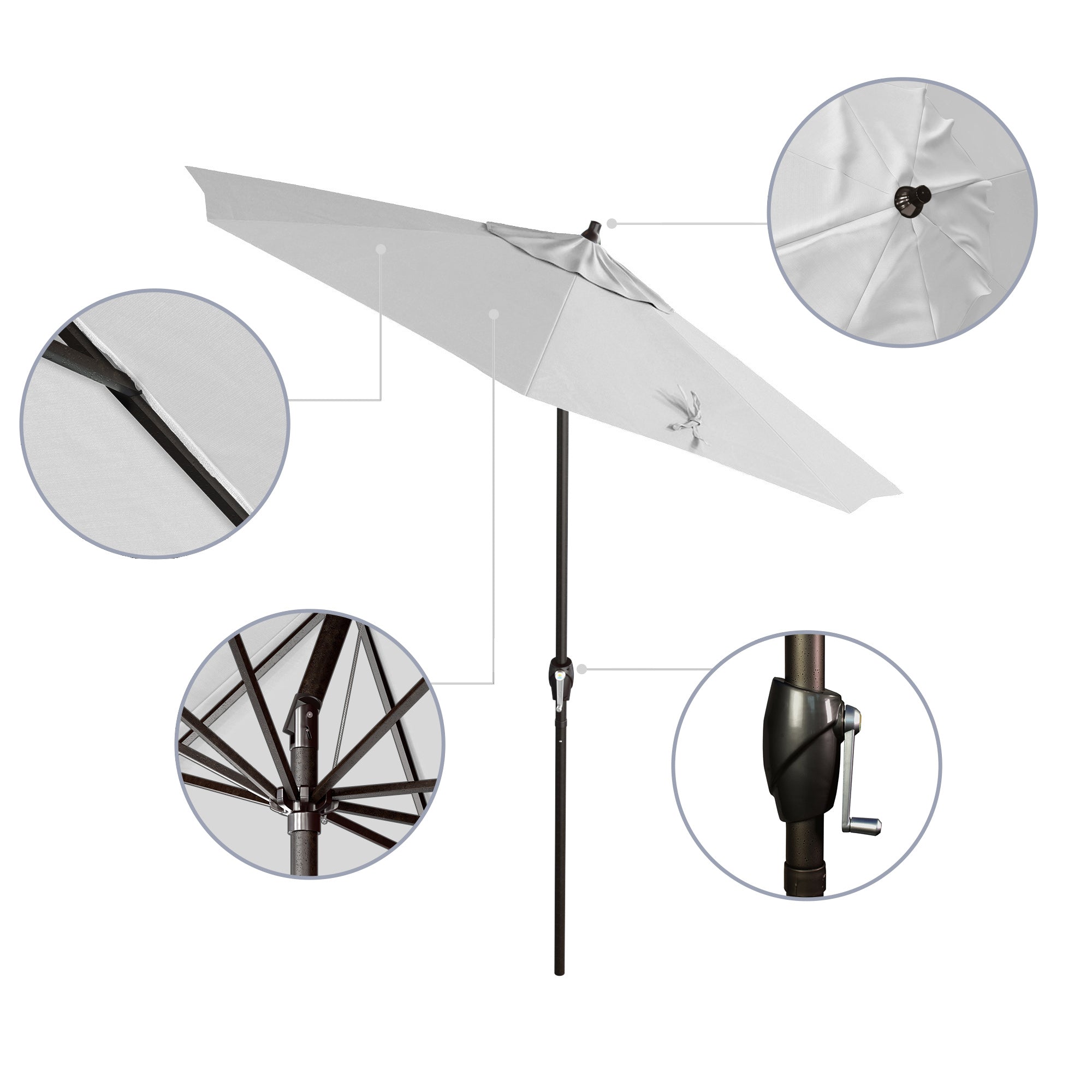 7.5' Casa Series Patio Umbrella - Sunbrella Fabric